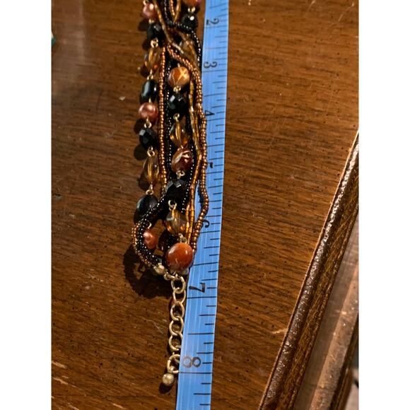 Lia Sophia Women's Fashion Strand Beaded Bracelet Multicolor Size Fit 7 - 8" - Picture 3 of 3